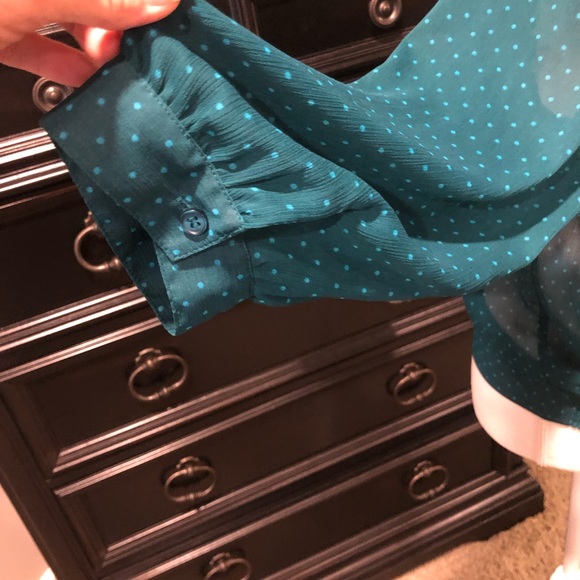 Express Sheer Blouse SMALL - Picture 3 of 7